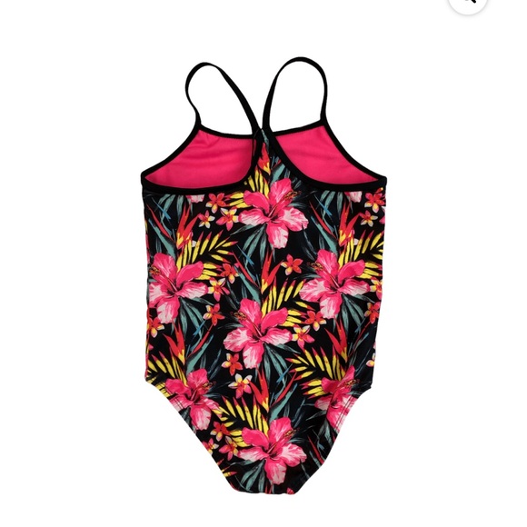 Hurley Girls' One-Piece Swimsuit black (hyper pink) - Picture 2 of 8